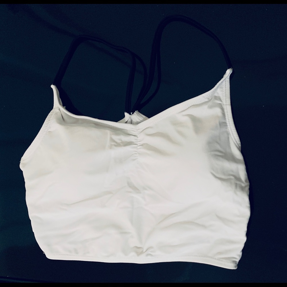 Fabletics Strappy Yoga Top SZ S